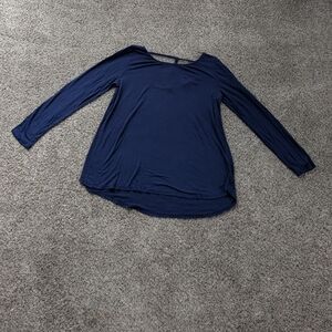 Navy Blue Women's Top